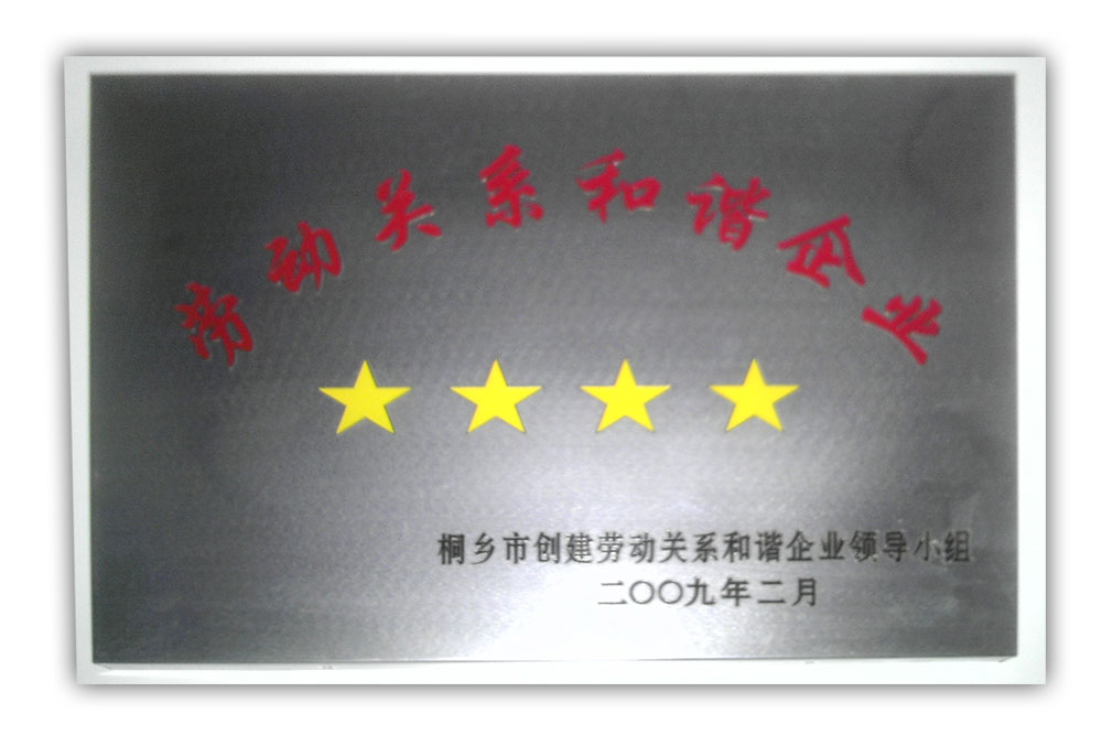 劳动关系和谐企业（四星）